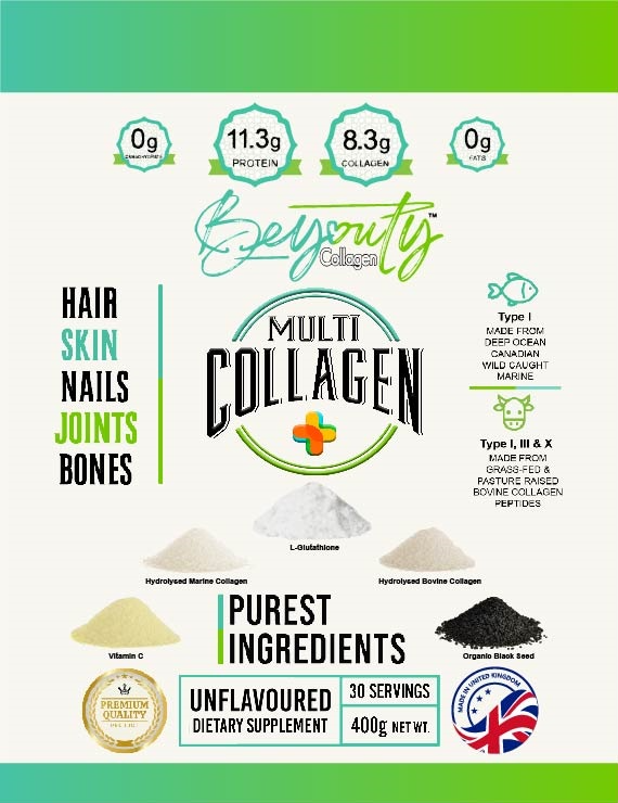 Hydrolysed Multi Collagen+ Pure Premium High Grade Hydrolysed Collagen Protein Peptides Powder, Perfection for Hair, Skin, Nails, Joints, Bones & Muscle Halal Collagen, Halal Collagen Supplements, Hydrolysed Bovine Collagen Peptides Powder, Hydrolysed Marine Collagen Peptides Powder,
Hydrolysed Multi Bovine & Marine Collagen Peptides Powder, Hydrolysed Collagen Peptides Powder UK, Buy Halal Collagen UK, Pure Hydrolysed Collagen Peptides Powder, BeYouty Collagen