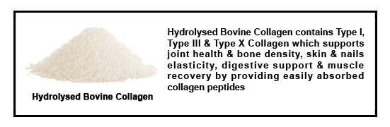 Hydrolysed Halal Bovine Collagen Peptides Powder with information