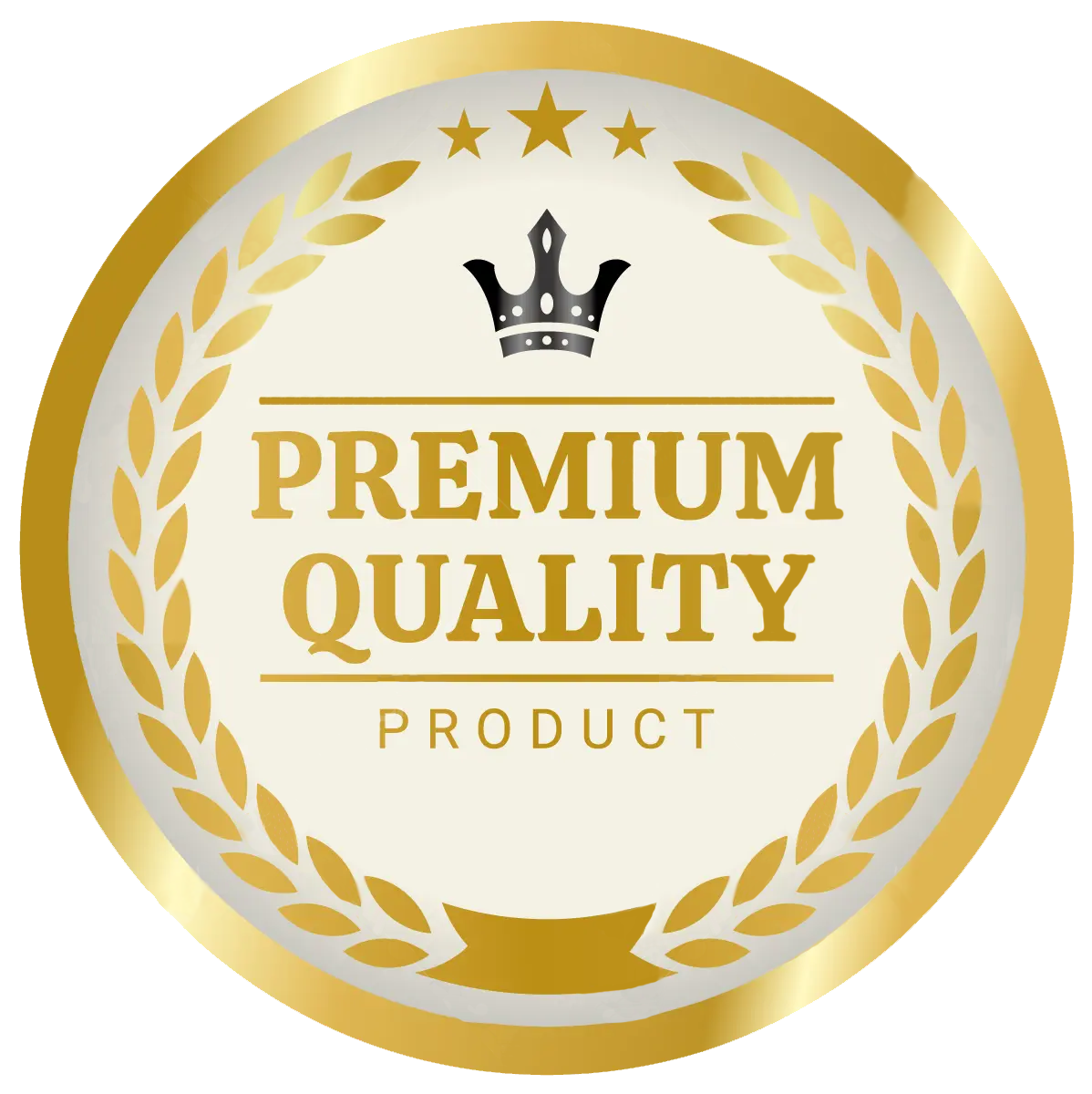 Premium Quality Gold Product Logo