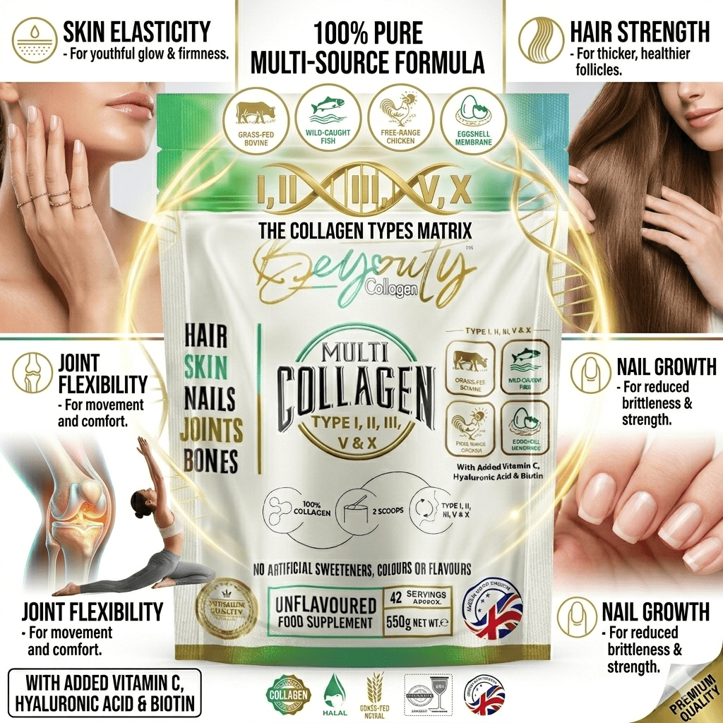 BeYouty Collagen™ Multi Types Hydrolysed Collagen Peptides Powder - BeYouty Collagen™
