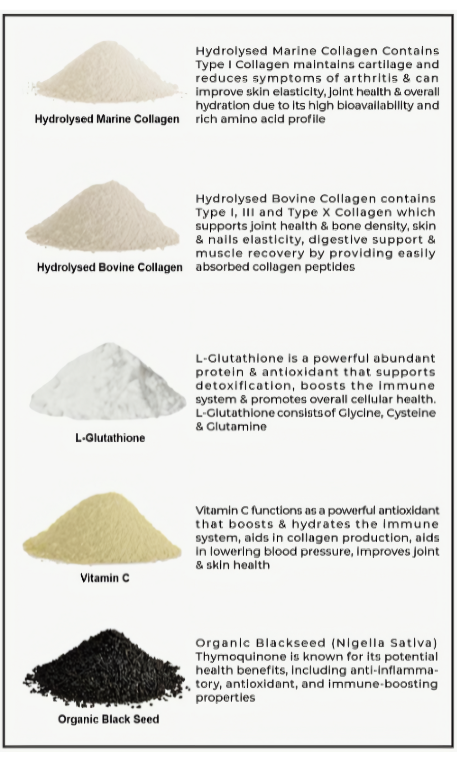 PURE Hydrolysed Bovine & Marine Multi Halal Collagen TYPE I, III & X - 400g