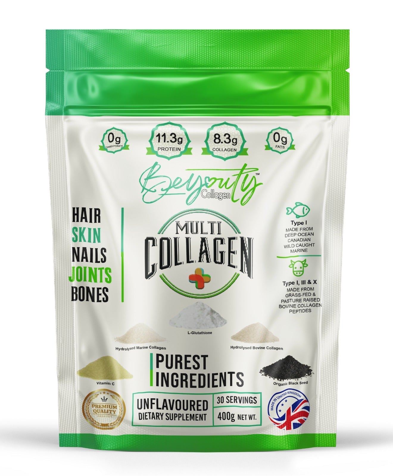 Hydrolysed Bovine & Marine Multi Collagen Peptides + Antioxidants TYPE I, III & X - 400g - BeYouty Collagen. Unflavoured Halal Collagen, Halal Collagen Supplements, Hydrolysed Bovine Collagen Peptides Powder, Hydrolysed Marine Collagen Peptides Powder,
Hydrolysed Multi Bovine & Marine Collagen Peptides Powder, Hydrolysed Collagen Peptides Powder UK, Buy Halal Collagen UK, Pure Hydrolysed Collagen "Halal collagen powder UK – BeYouty Collagen"