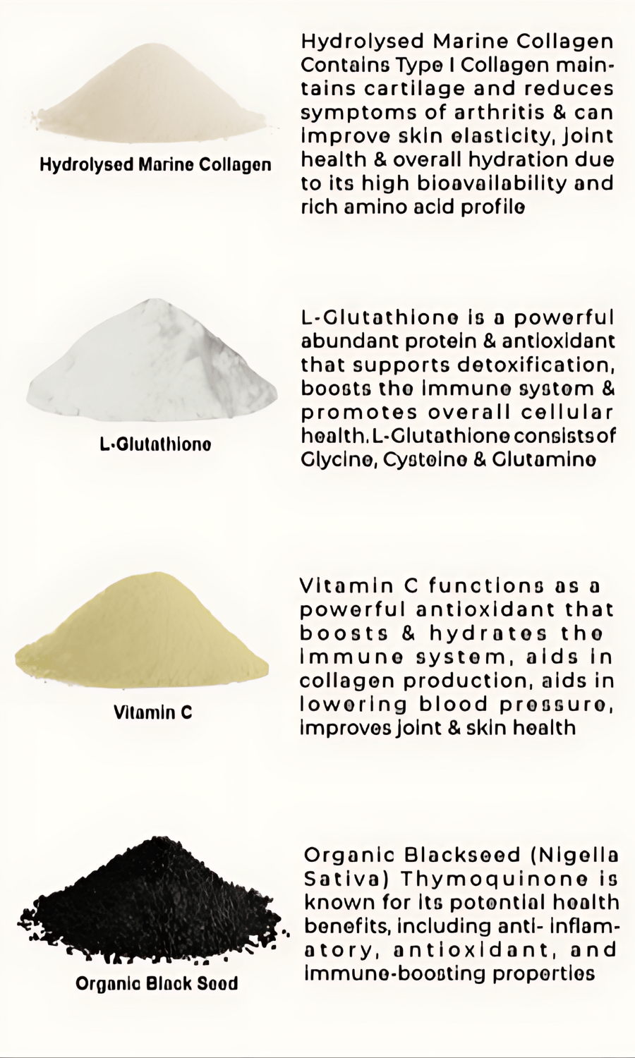 Hydrolysed Marine Collagen Peptides + Antioxidants TYPE I - 400g - BeYouty Collagen