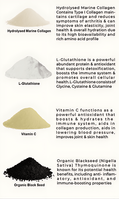 Hydrolysed Marine Collagen Peptides + Antioxidants TYPE I - 400g - BeYouty Collagen