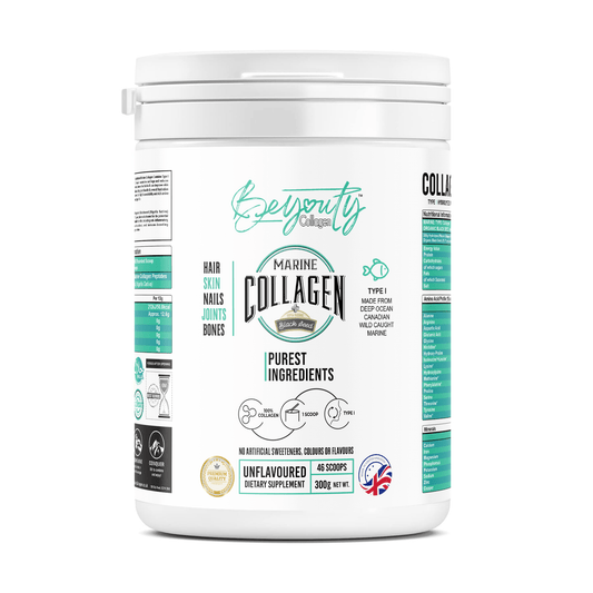 Hydrolysed Marine Collagen Peptides TYPE I + Black Seed - 300g - BeYouty Collagen