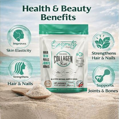 Pure Bovine, Marine & Multi Collagen Hydrolysed Peptides TYPE I, II, III & X - 1.5kg - BeYouty Collagen™