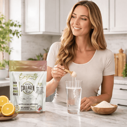 Pure Hydrolysed Bovine Collagen Peptides TYPE I, III & X - 3kg (x6 Pouch) - BeYouty Collagen™