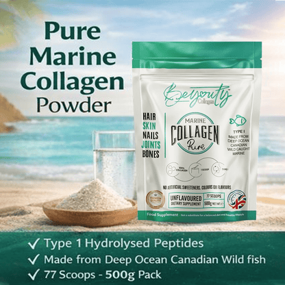 Pure Premium Marine Collagen Hydrolysed Peptides TYPE I - 500g - BeYouty Collagen™